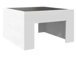 Mesa de centro con Infinity LED blanco 50x50x30 cm