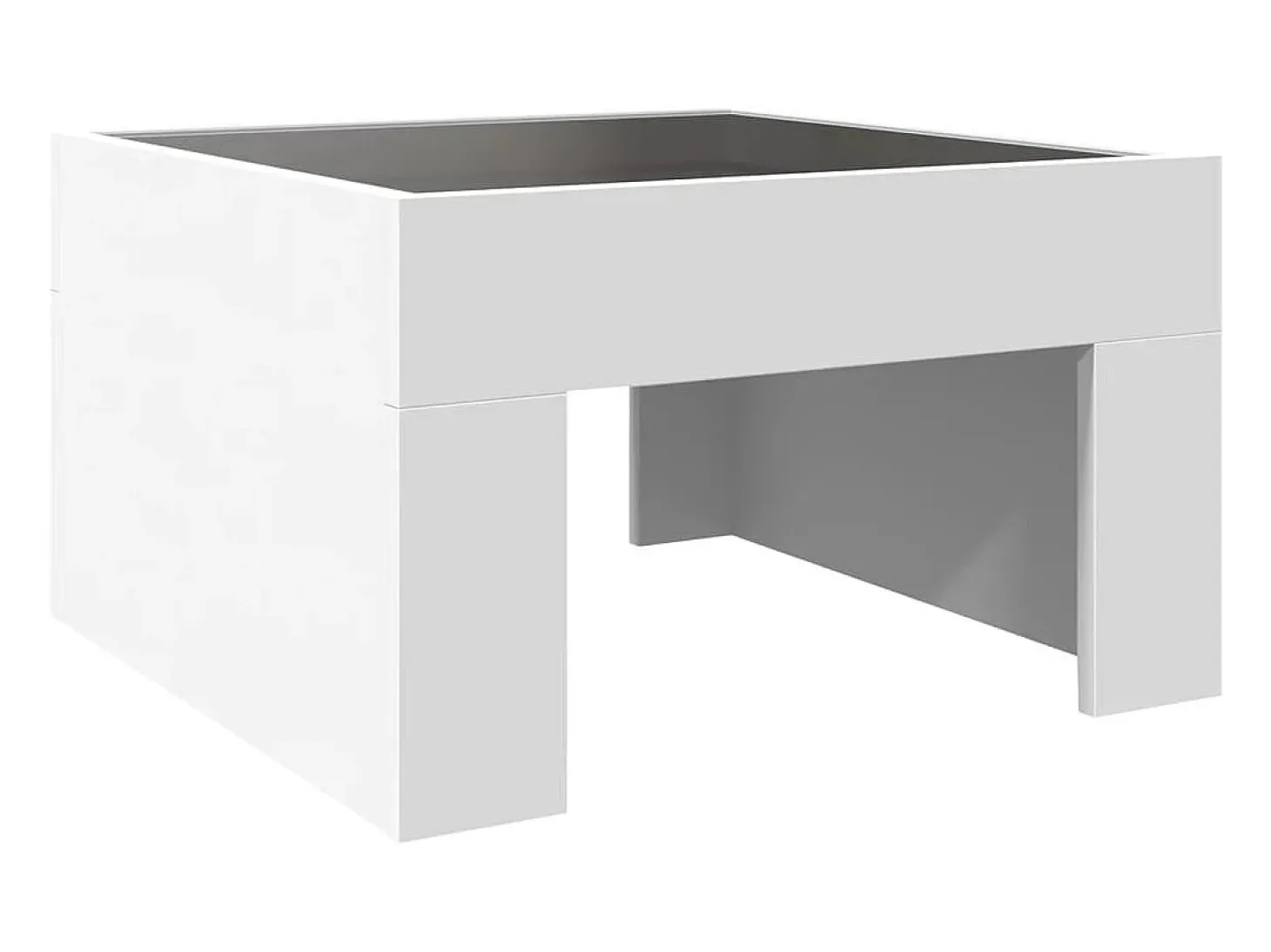 Mesa de centro con Infinity LED blanco 50x50x30 cm