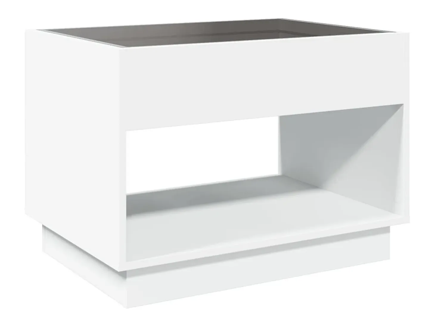 Mesa de centro con Infinity LED blanco 70x50x50 cm