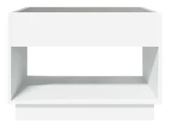 Mesa de centro con Infinity LED blanco 70x50x50 cm