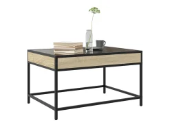 Mesa de centro con Infinity LED roble Sonoma 70x50x41 cm