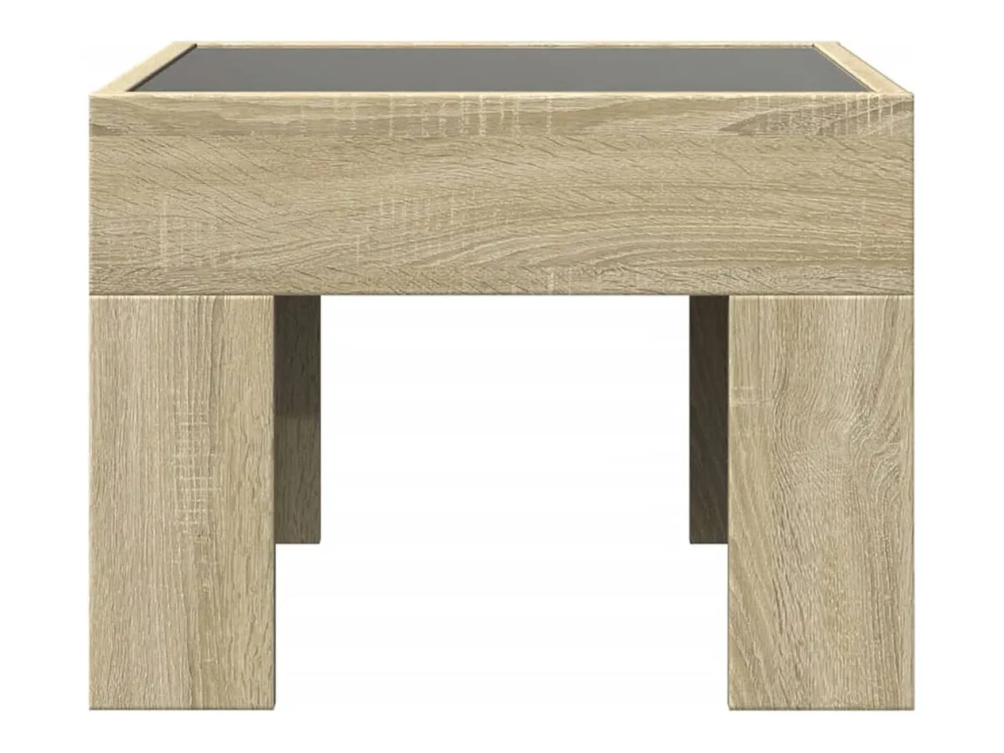 Mesa de centro con Infinity LED roble Sonoma 40x40x30 cm