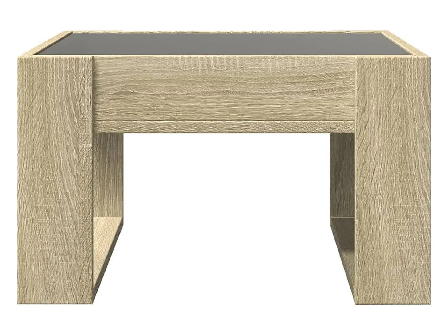 Mesa de centro con Infinity LED roble Sonoma 50x53x30 cm