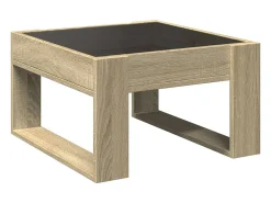 Mesa de centro con Infinity LED roble Sonoma 50x53x30 cm