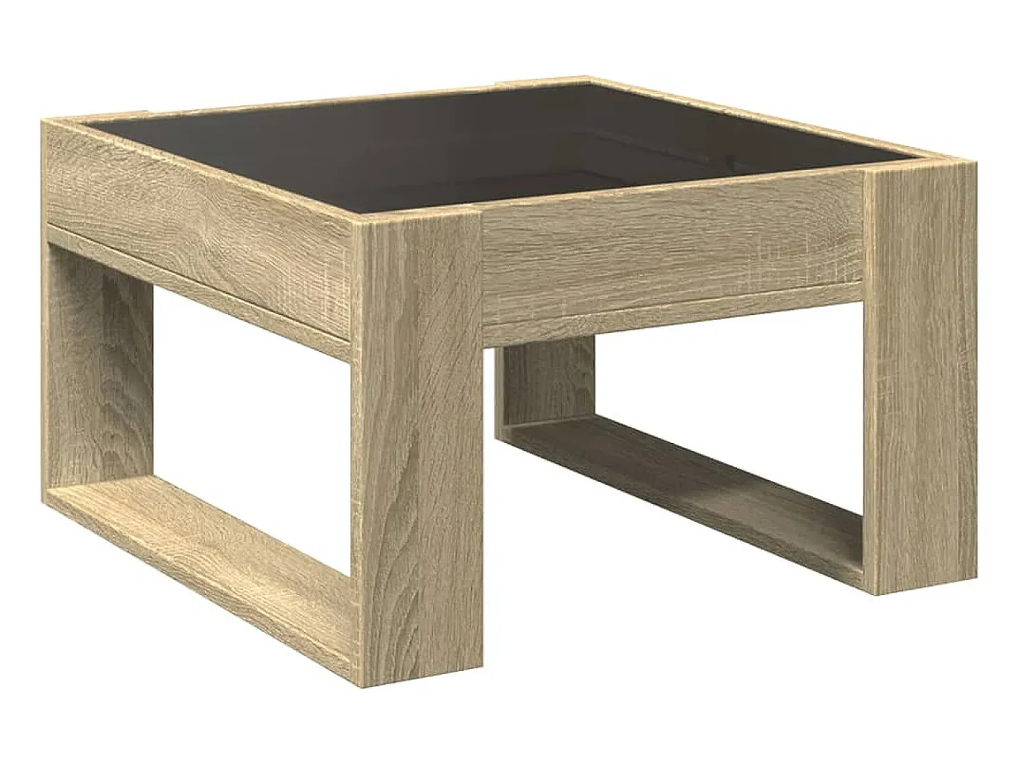 Mesa de centro con Infinity LED roble Sonoma 50x53x30 cm