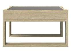 Mesa de centro con Infinity LED roble Sonoma 50x53x30 cm