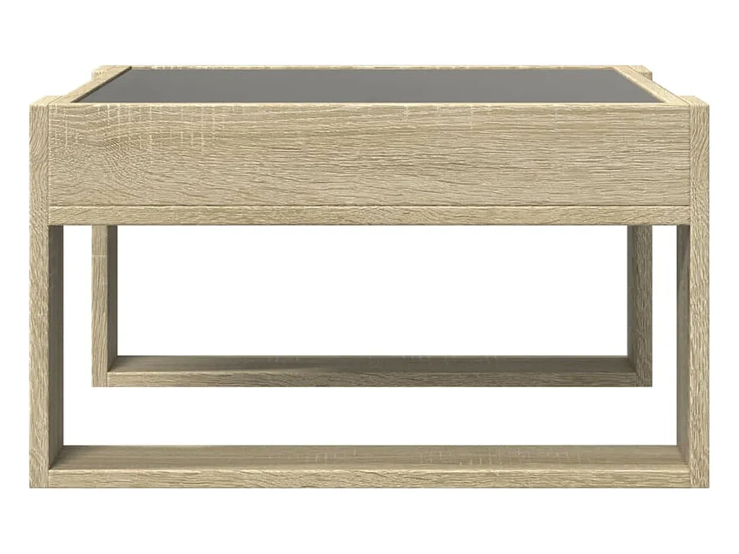 Mesa de centro con Infinity LED roble Sonoma 50x53x30 cm