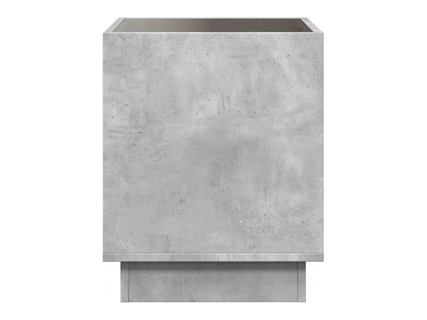 Mesa de centro con Infinity LED gris hormigón 50x50x50 cm