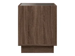 Mesa de centro con Infinity LED marrón roble 50x50x50 cm