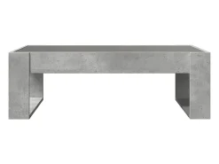 Mesa de centro con Infinity LED gris hormigón 90x53x30 cm
