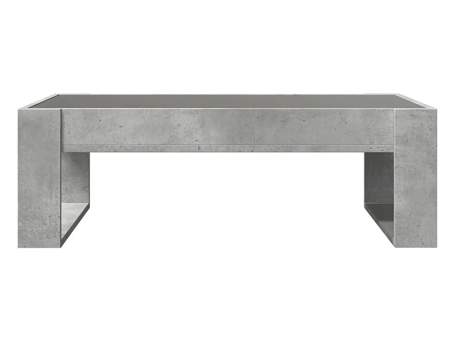 Mesa de centro con Infinity LED gris hormigón 90x53x30 cm