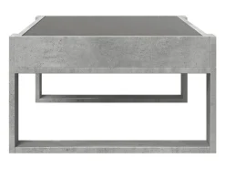 Mesa de centro con Infinity LED gris hormigón 90x53x30 cm