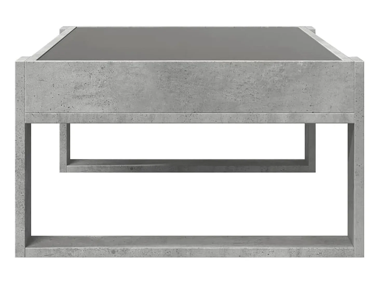 Mesa de centro con Infinity LED gris hormigón 90x53x30 cm
