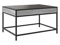 Mesa de centro con Infinity LED gris Sonoma 70x50x41 cm