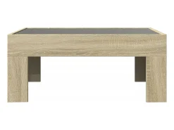 Mesa de centro con Infinity LED roble Sonoma 70x50x30 cm