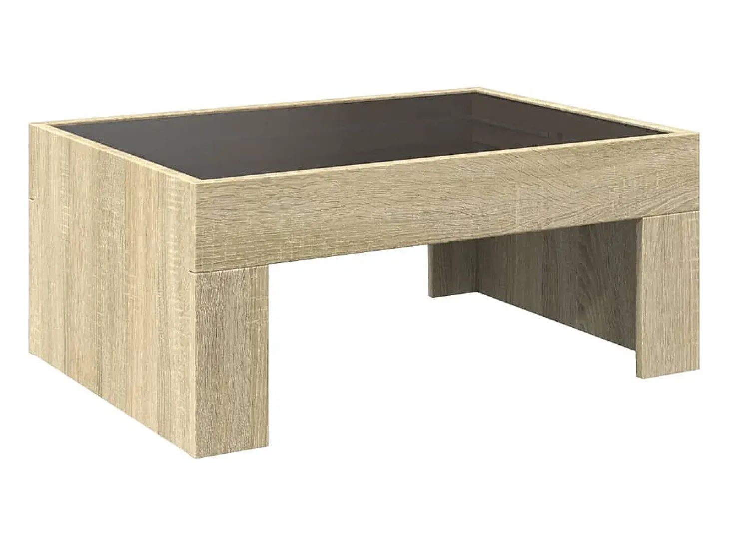 Mesa de centro con Infinity LED roble Sonoma 70x50x30 cm