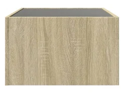 Mesa de centro con Infinity LED roble Sonoma 70x50x30 cm