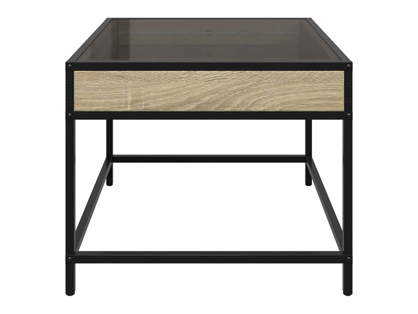 Mesa de centro con Infinity LED roble Sonoma 50x50x41 cm