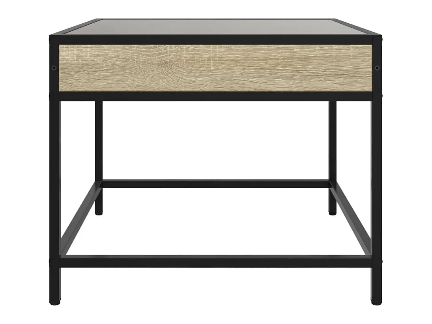Mesa de centro con Infinity LED roble Sonoma 50x50x41 cm