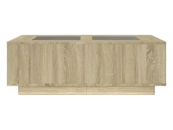 Mesa de centro con Infinity LED roble Sonoma 116x69x40 cm