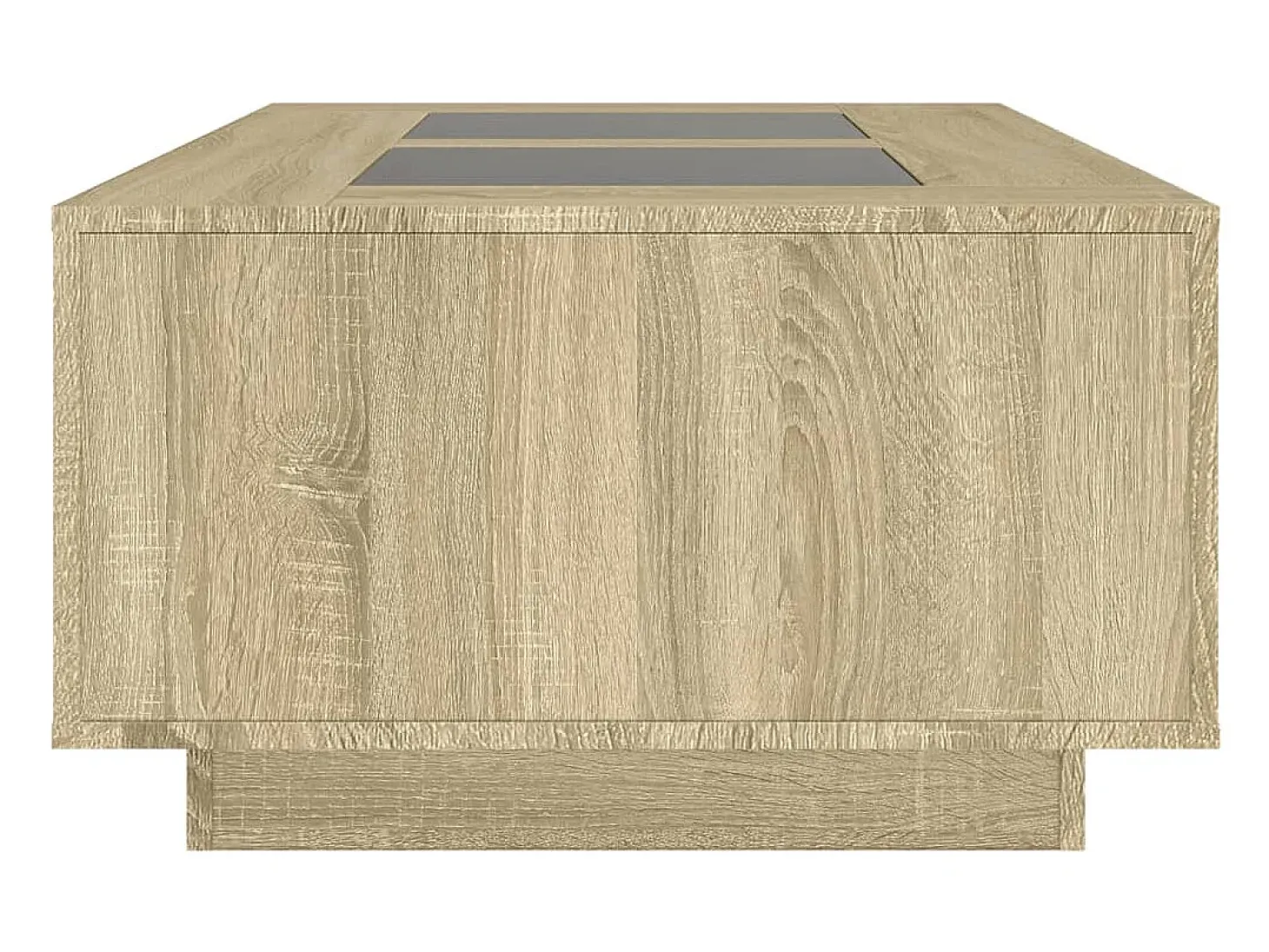Mesa de centro con Infinity LED roble Sonoma 116x69x40 cm