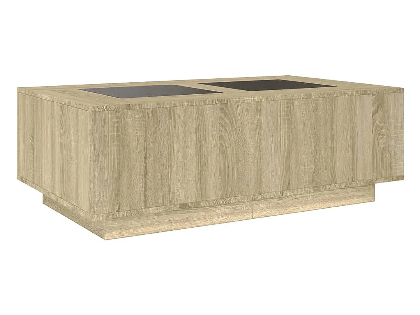 Mesa de centro con Infinity LED roble Sonoma 116x69x40 cm