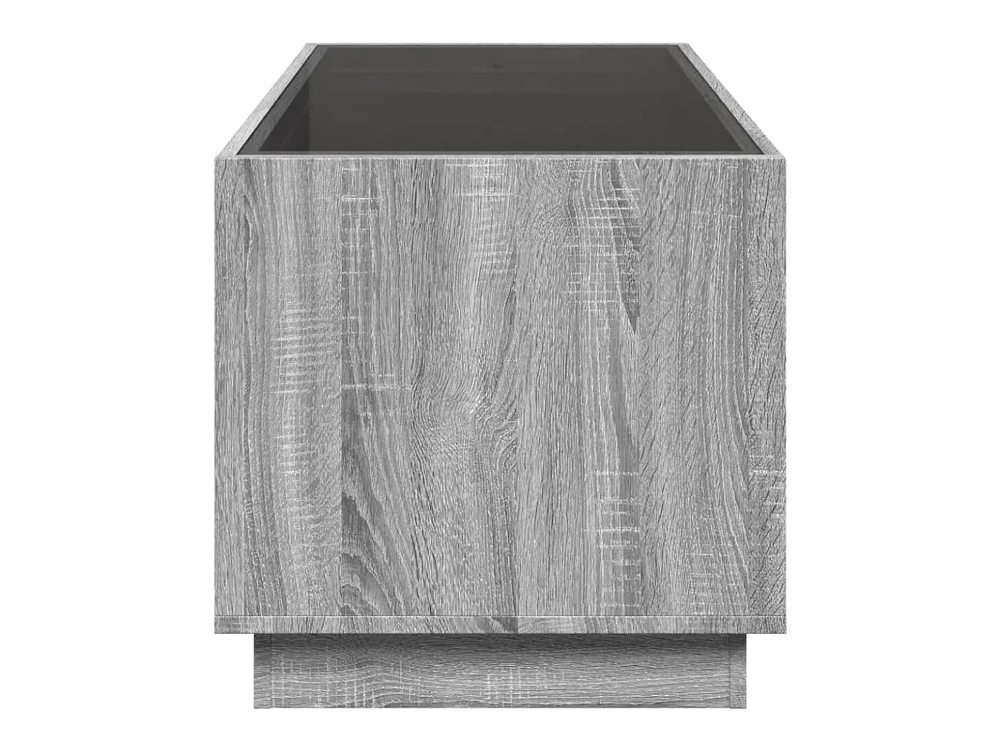 Mesa de centro con Infinity LED gris Sonoma 70x50x50 cm