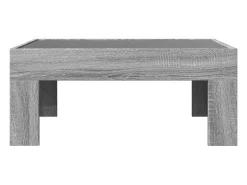 Mesa de centro con Infinity LED gris Sonoma 70x50x30 cm
