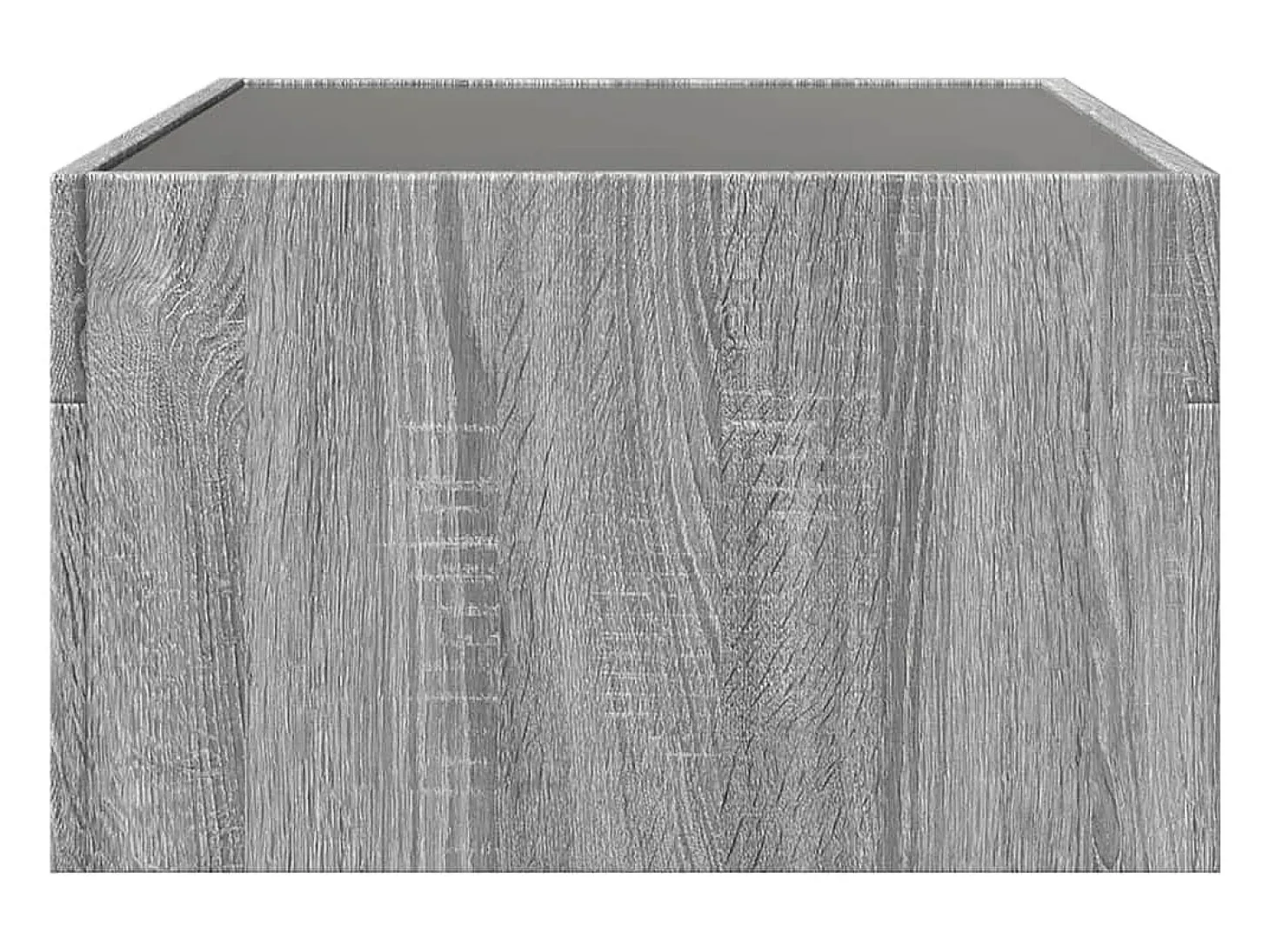 Mesa de centro con Infinity LED gris Sonoma 70x50x30 cm