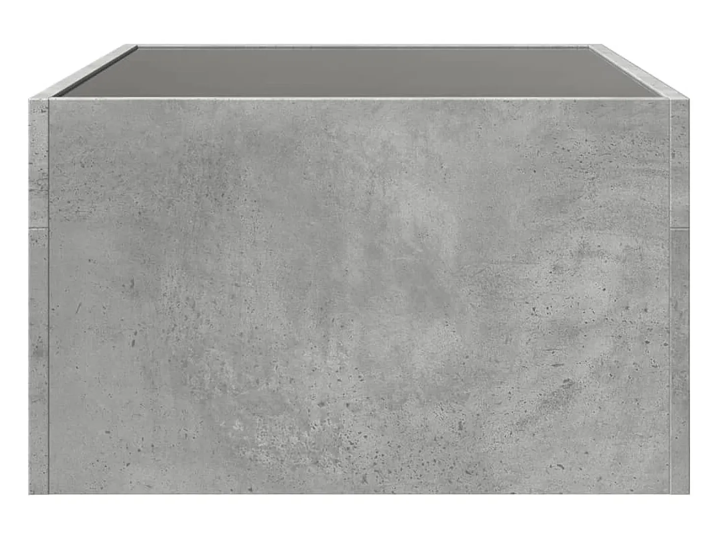 Mesa de centro con Infinity LED gris hormigón 70x50x30 cm