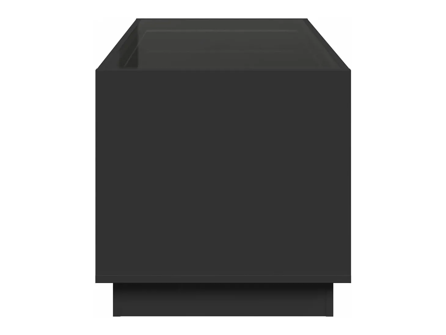 Mesa de centro con Infinity LED negro 70x50x50 cm