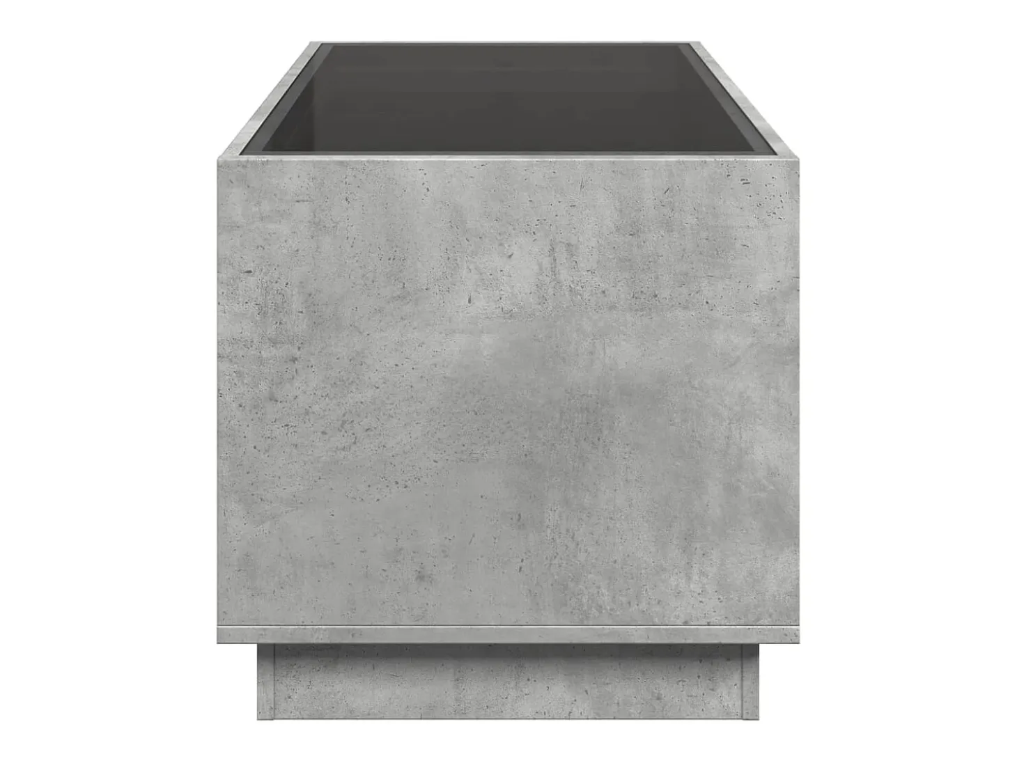 Mesa de centro con Infinity LED gris hormigón 70x50x50 cm