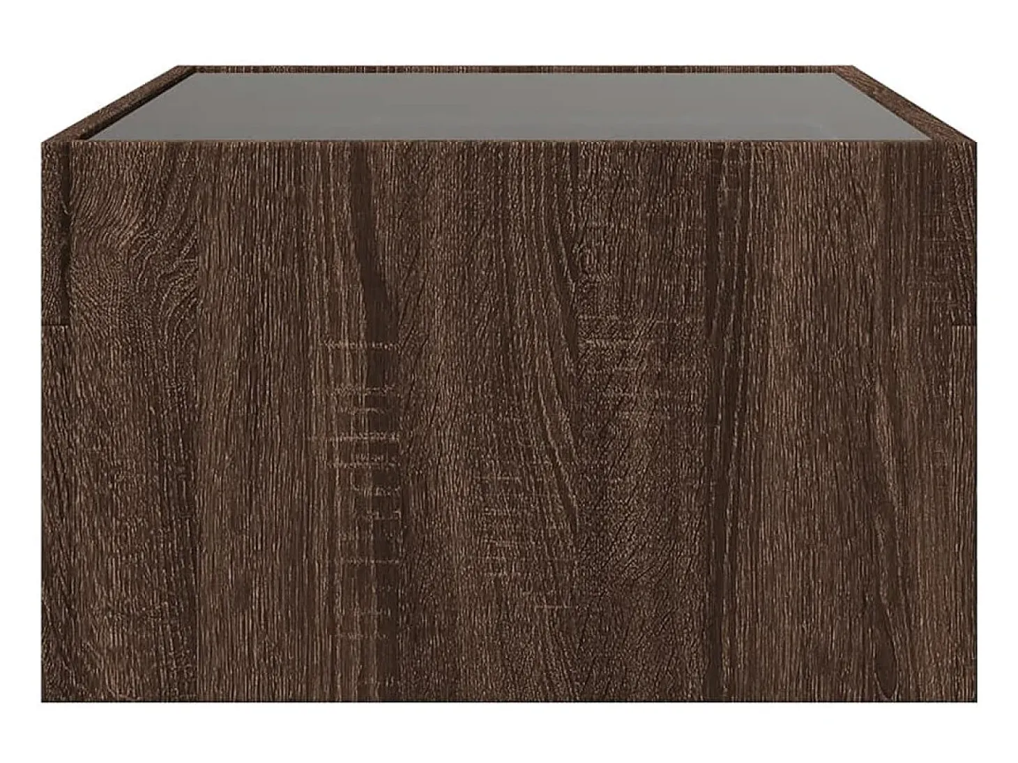 Mesa de centro con Infinity LED marrón roble 70x50x30 cm