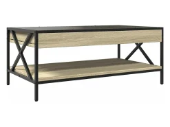 Mesa de centro con Infinity LED roble Sonoma 90x50x38 cm