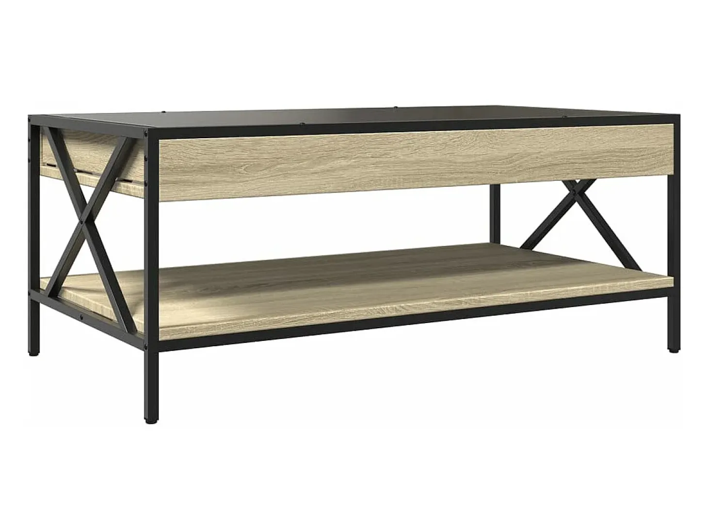 Mesa de centro con Infinity LED roble Sonoma 90x50x38 cm