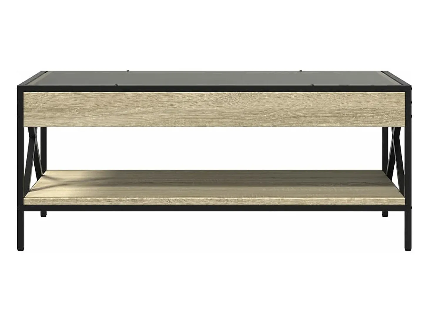 Mesa de centro con Infinity LED roble Sonoma 90x50x38 cm