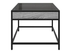 Mesa de centro con Infinity LED gris Sonoma 50x50x41 cm