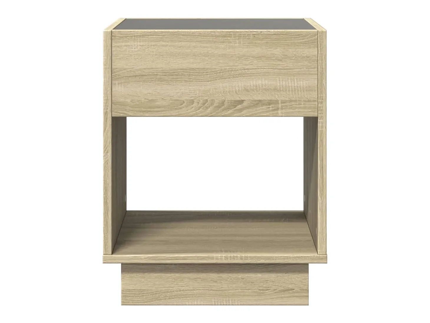Mesa de centro con Infinity LED roble Sonoma 40x40x50 cm