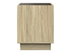 Mesa de centro con Infinity LED roble Sonoma 40x40x50 cm