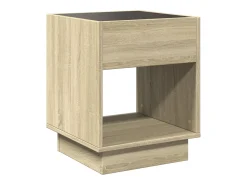 Mesa de centro con Infinity LED roble Sonoma 40x40x50 cm