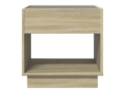 Mesa de centro con Infinity LED roble Sonoma 50x50x50 cm