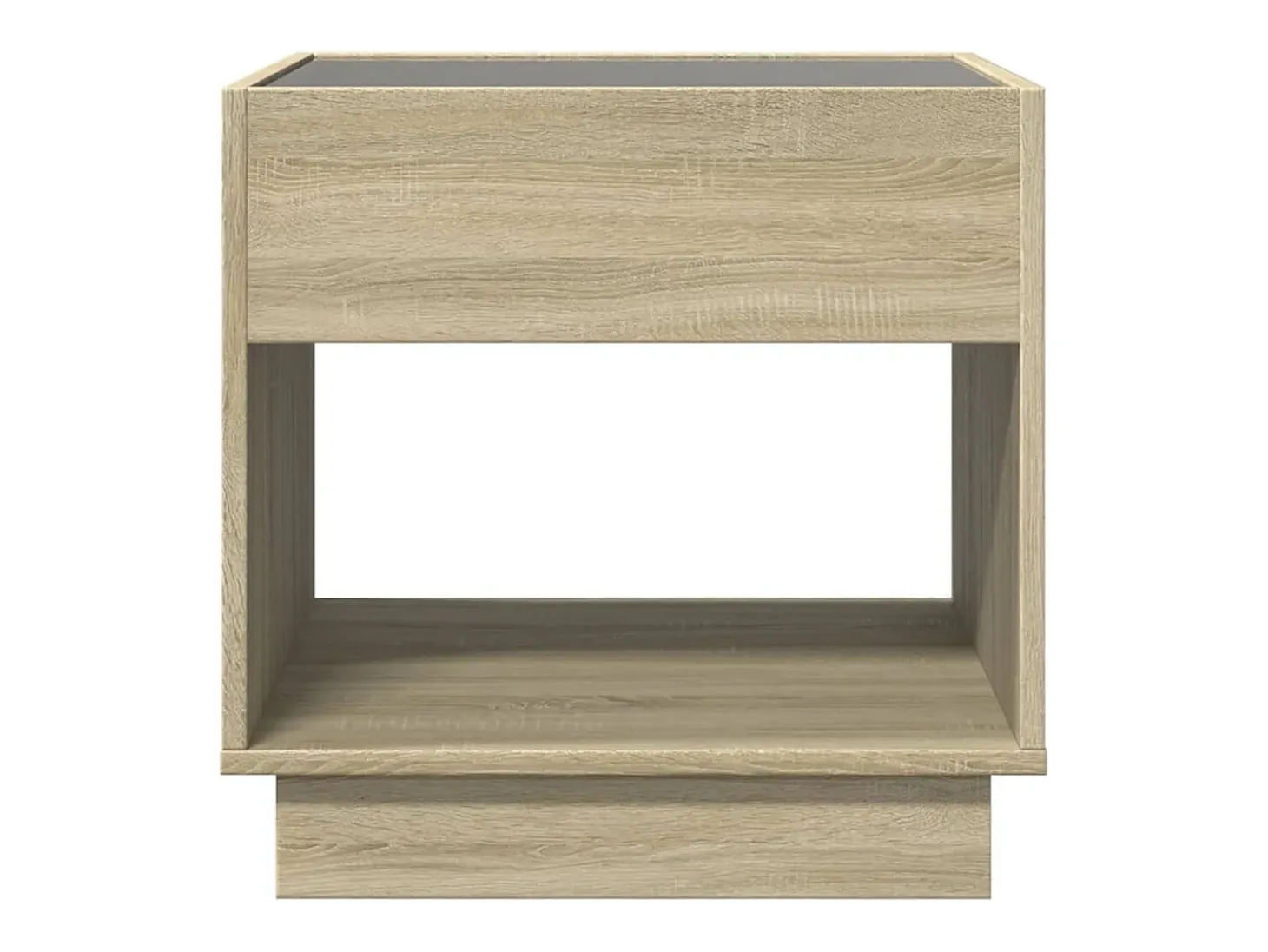 Mesa de centro con Infinity LED roble Sonoma 50x50x50 cm