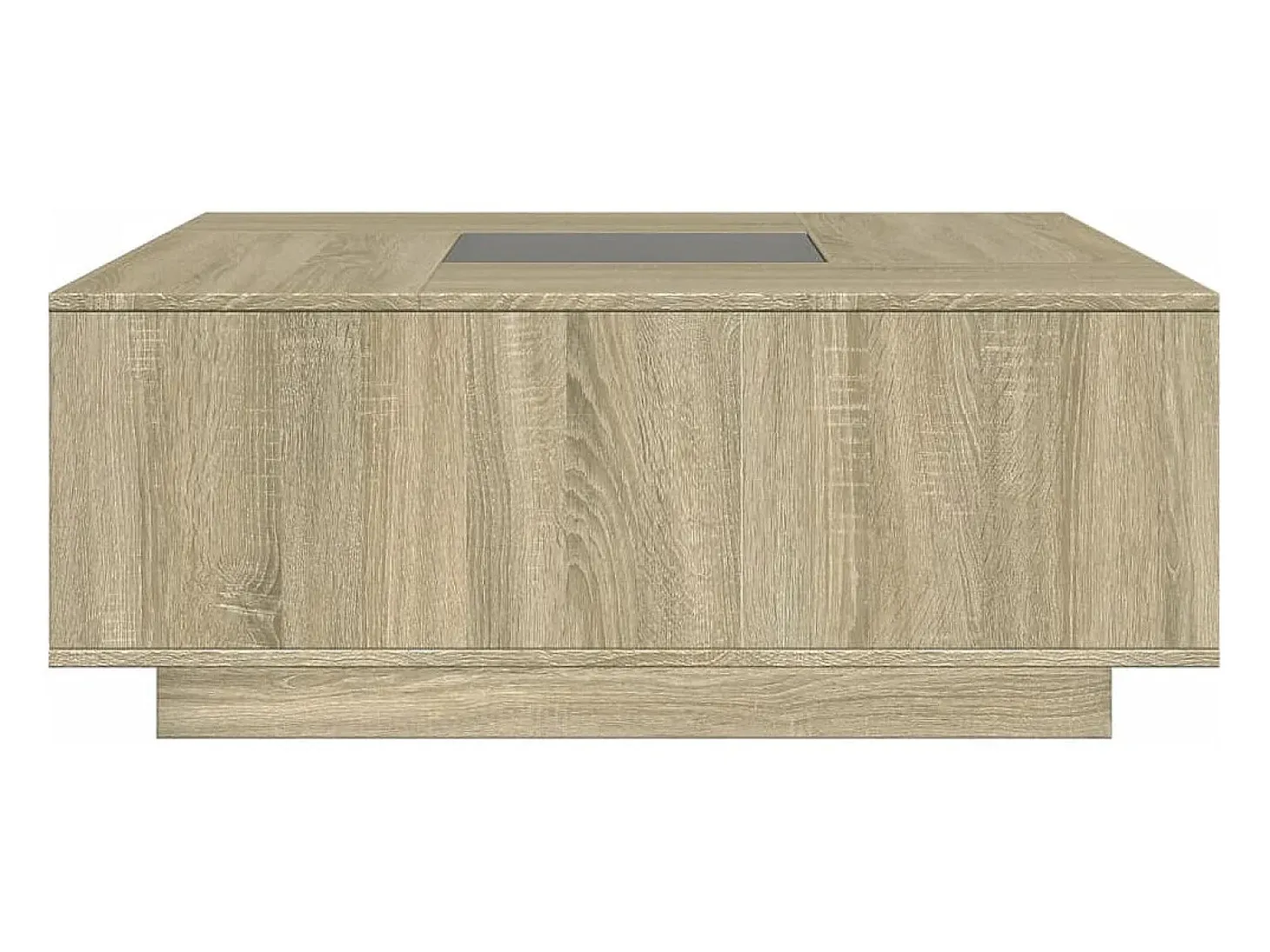 Mesa de centro con Infinity LED roble Sonoma 100x100x40 cm