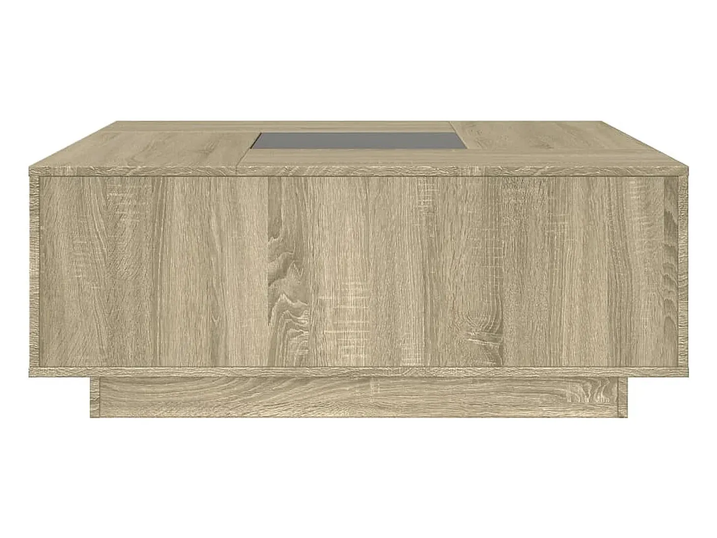 Mesa de centro con Infinity LED roble Sonoma 100x100x40 cm
