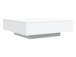 Mesa de centro con luces LED blanco 100x100x31 cm