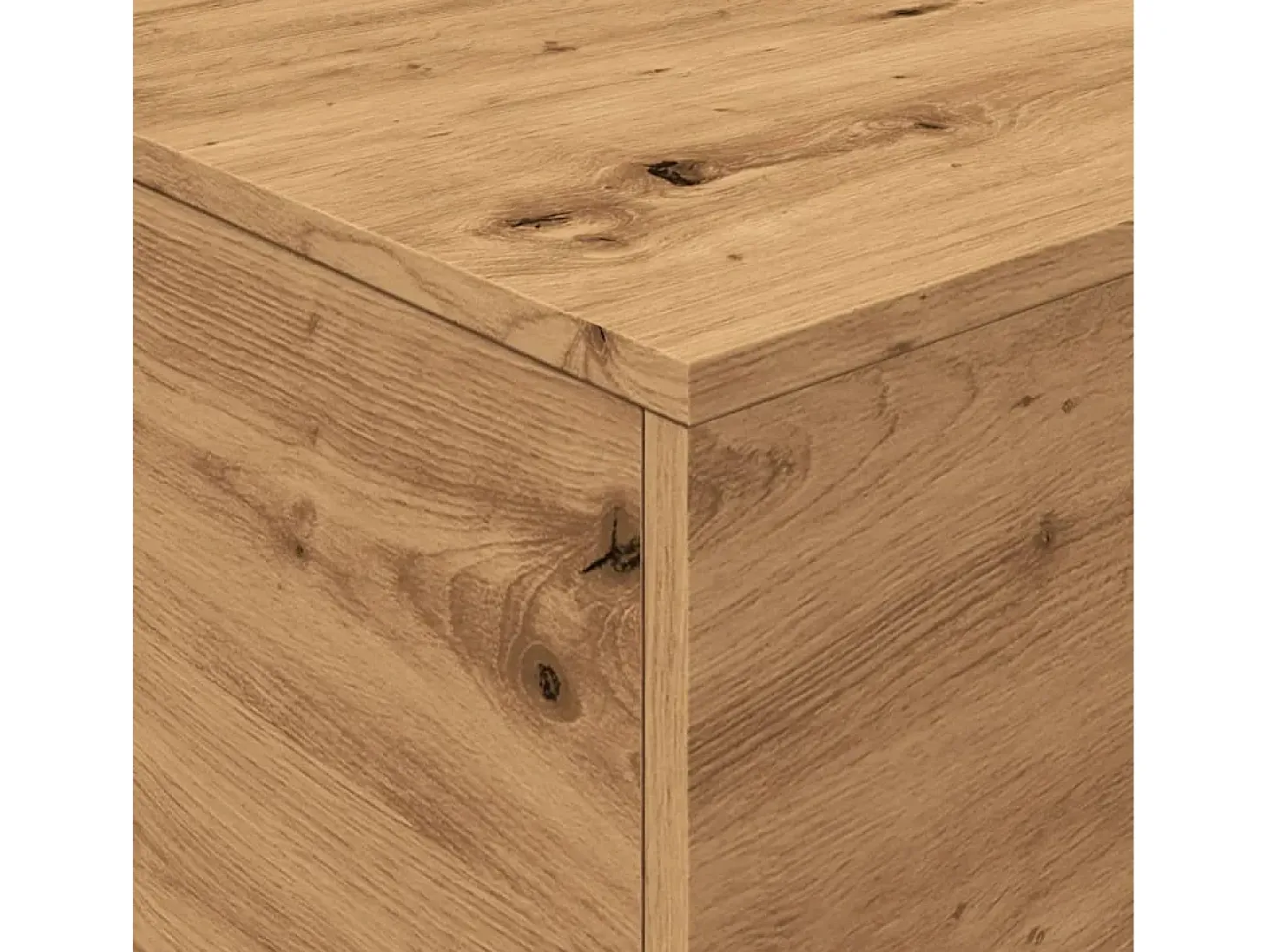 Mesa de centro con luces LED roble artisan 90x50x40 cm