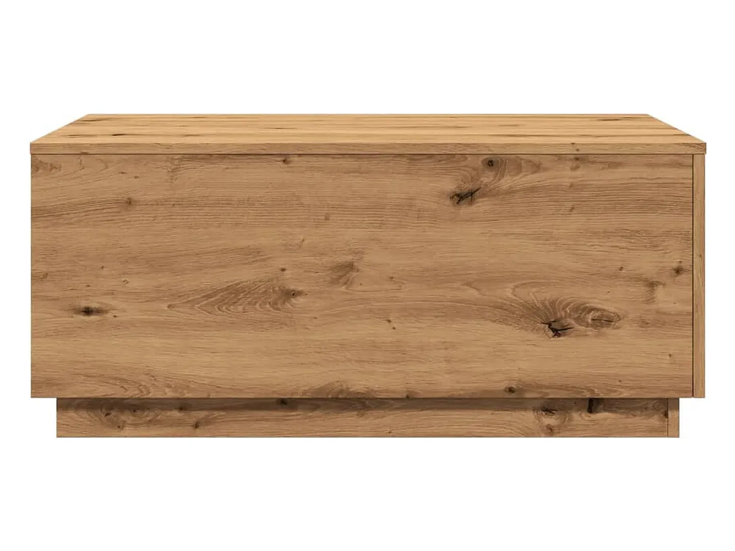 Mesa de centro con luces LED roble artisan 90x50x40 cm