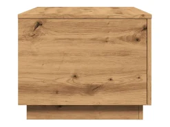 Mesa de centro con luces LED roble artisan 90x50x40 cm