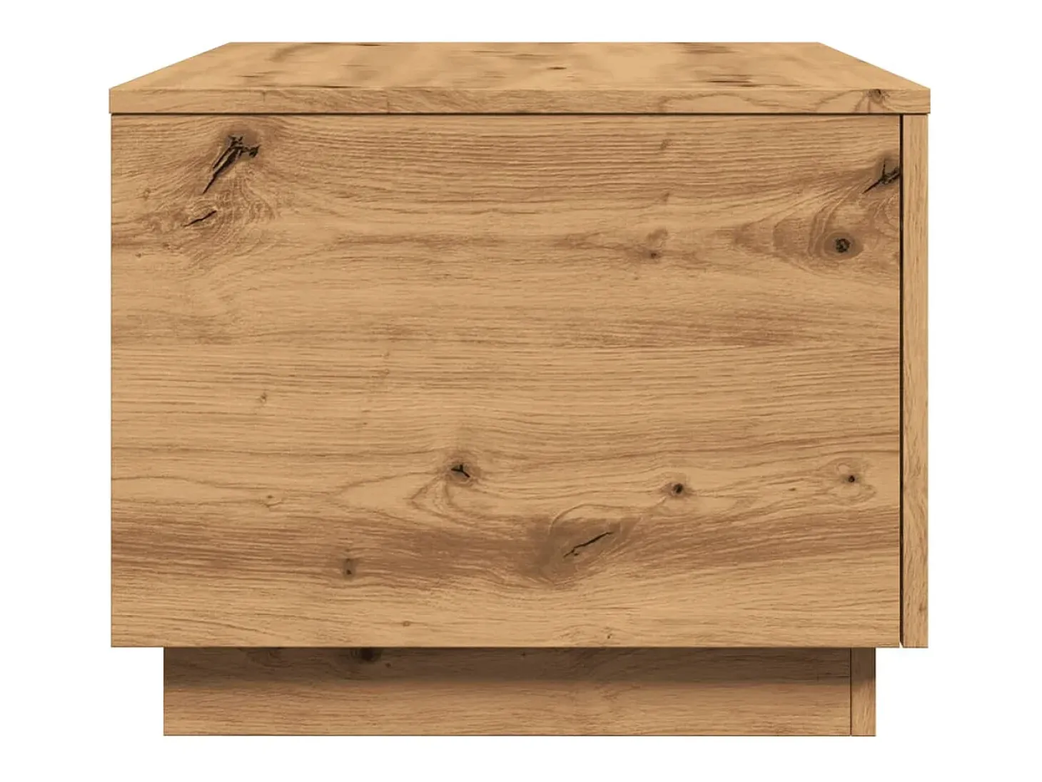 Mesa de centro con luces LED roble artisan 90x50x40 cm