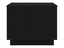 Mesa de centro con luces LED roble negro 50x50x40 cm